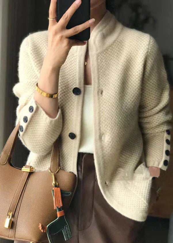 Arletta - Timeless Button-Front Cardigan Jacket