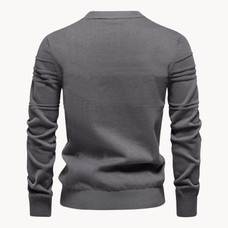 Cassian | Classic Herringbone Elegance Sweater